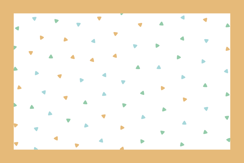 Sleek triangle pattern spisebrikke med navn - Tenstickers