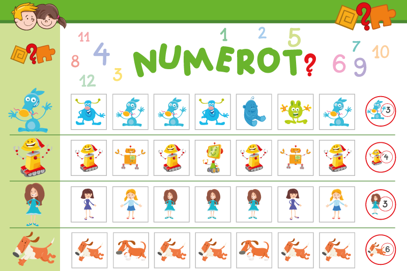 Beregne barna barn spisebrikker - Tenstickers