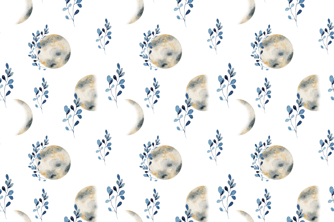 Spisebrikke original månemønster - Tenstickers