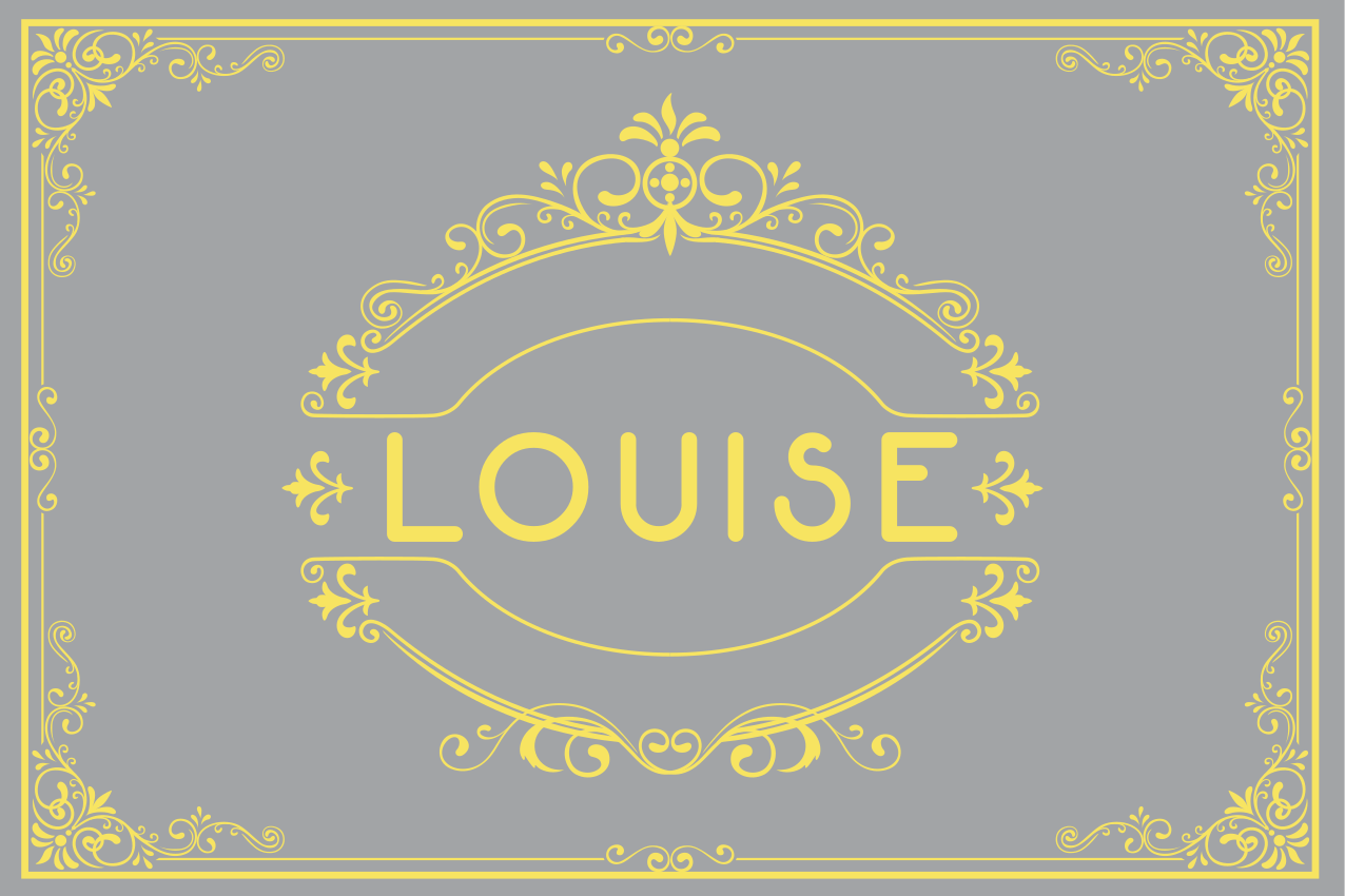 Spisebrikke med navn elegant navneskilt - Tenstickers