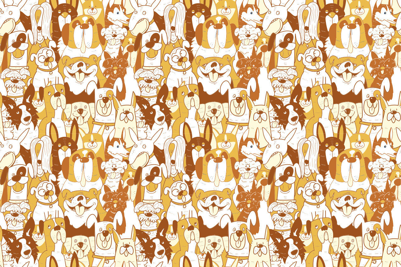 Spisebrikke spedbarn med lekent dyremønster - Tenstickers