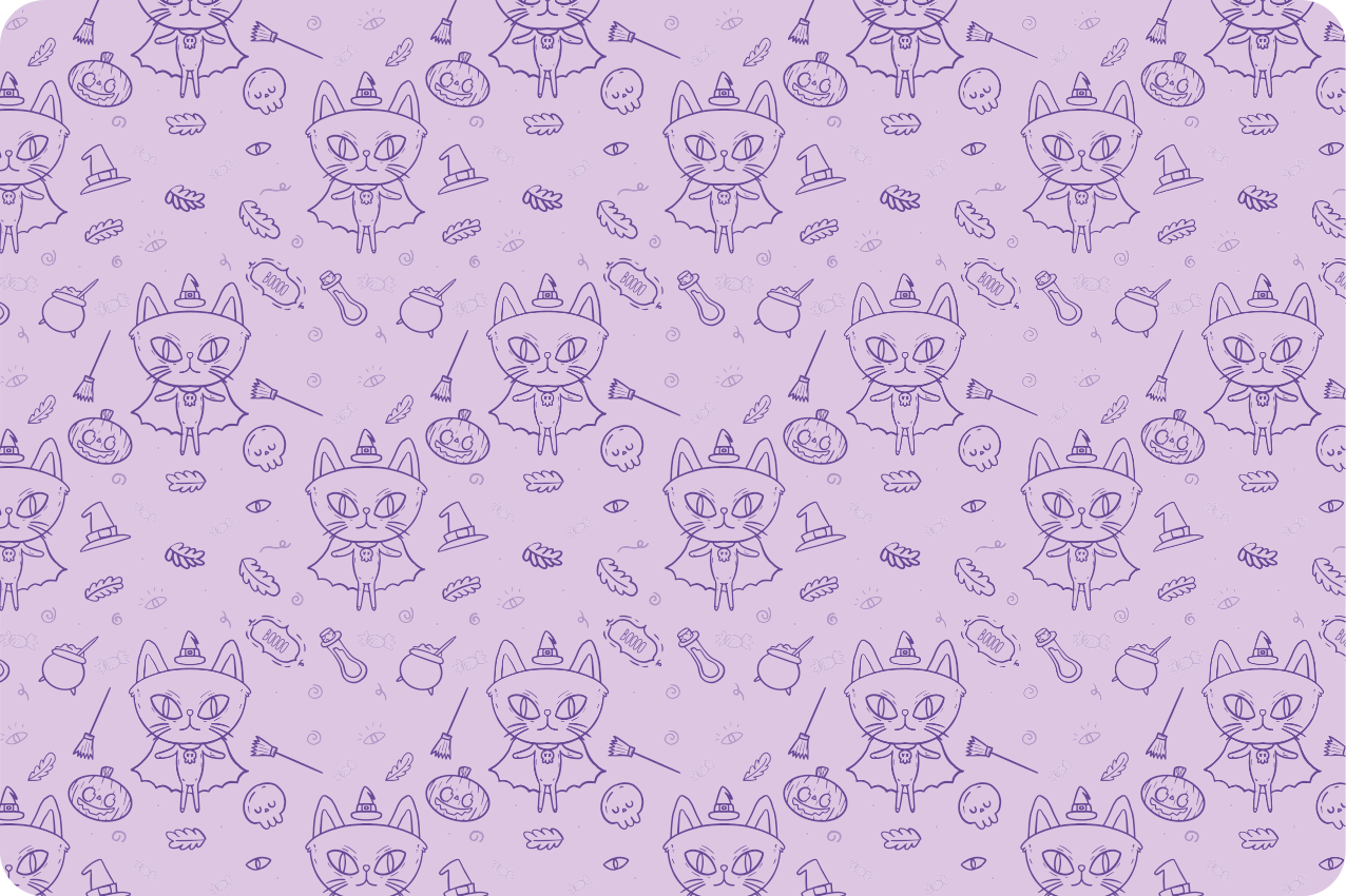 Spisebrikke spedbarn med lekne kattemotiver - Tenstickers