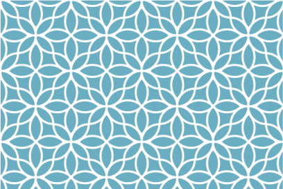 Spisebrikke tekstur geometrisk blomsterdesign - Tenstickers