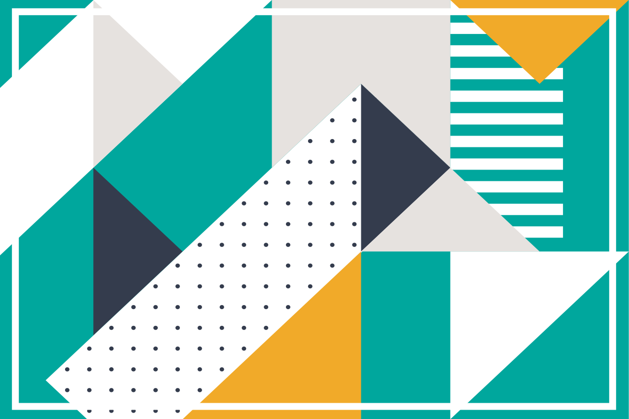 Spisebrikke moderne geometriske mønstre - Tenstickers