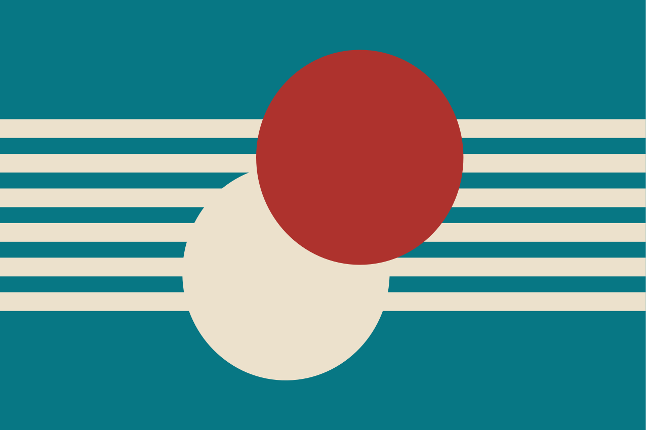 Moderne spisebrikke abstrakte fargerike former - Tenstickers