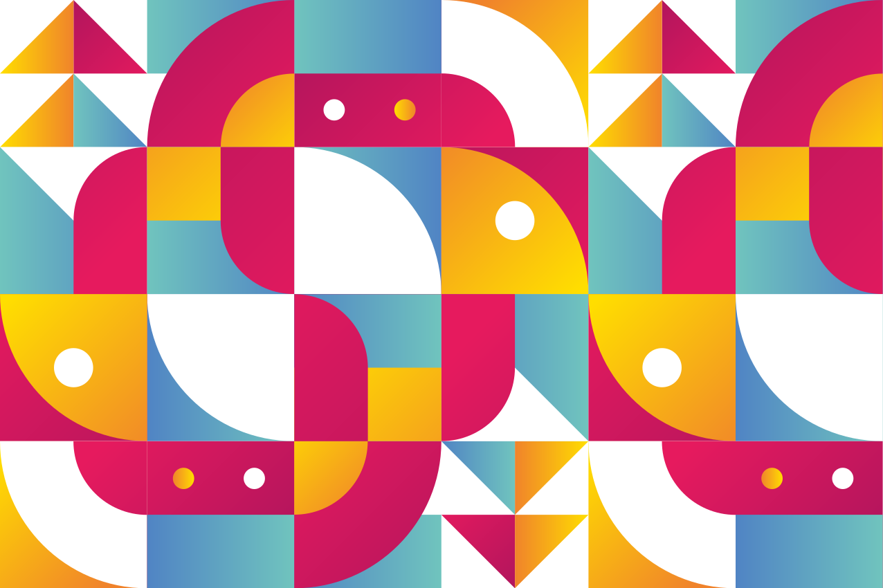 Spisebrikke moderne dristige geometriske mønstre - Tenstickers