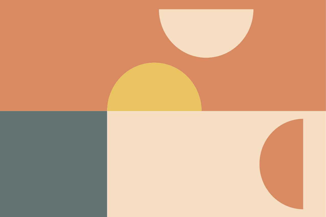 Spisebrikke moderne fargerike geometriske former - Tenstickers