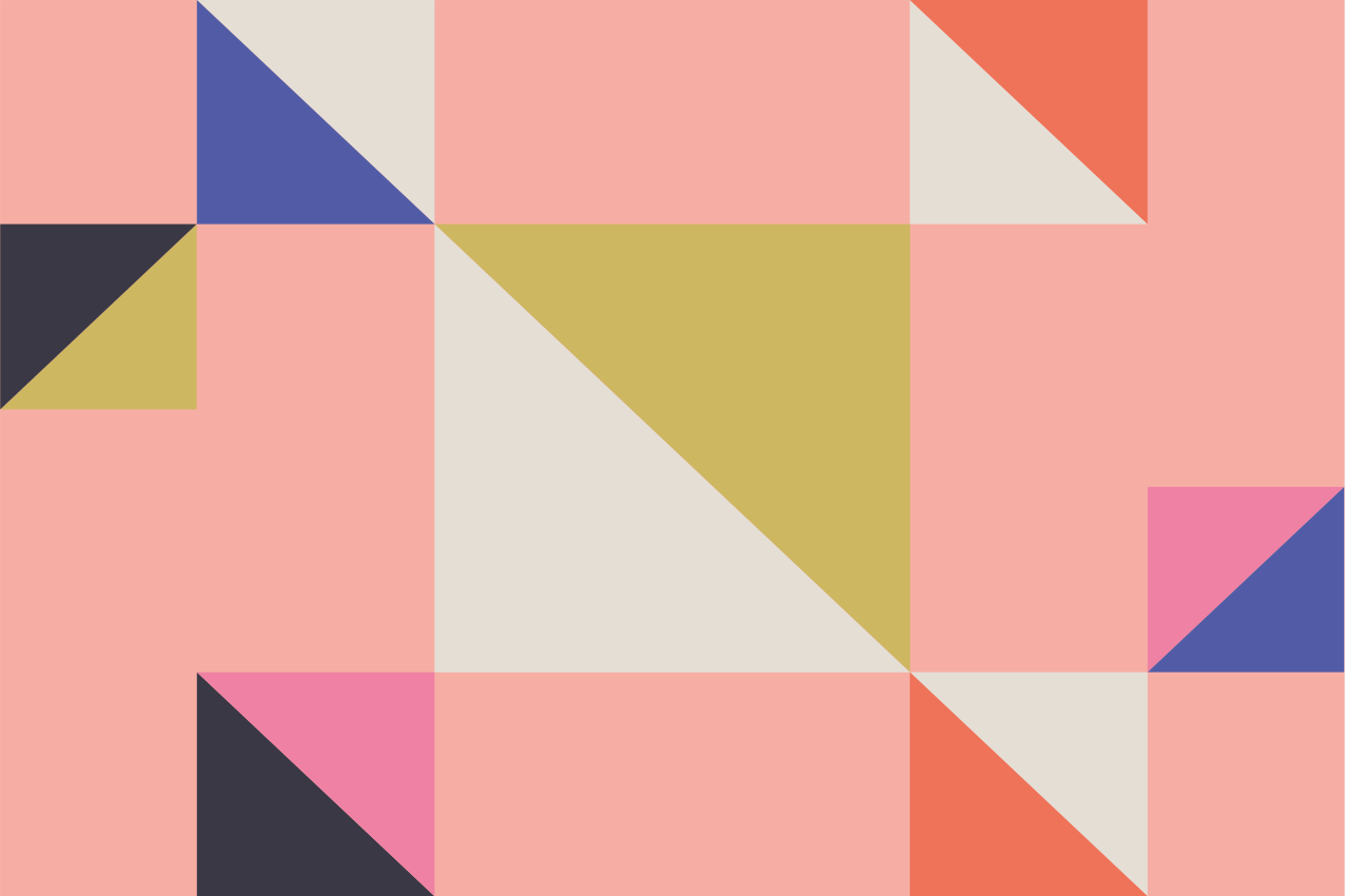 Spisebrikke moderne med geometriske fargefelt - Tenstickers