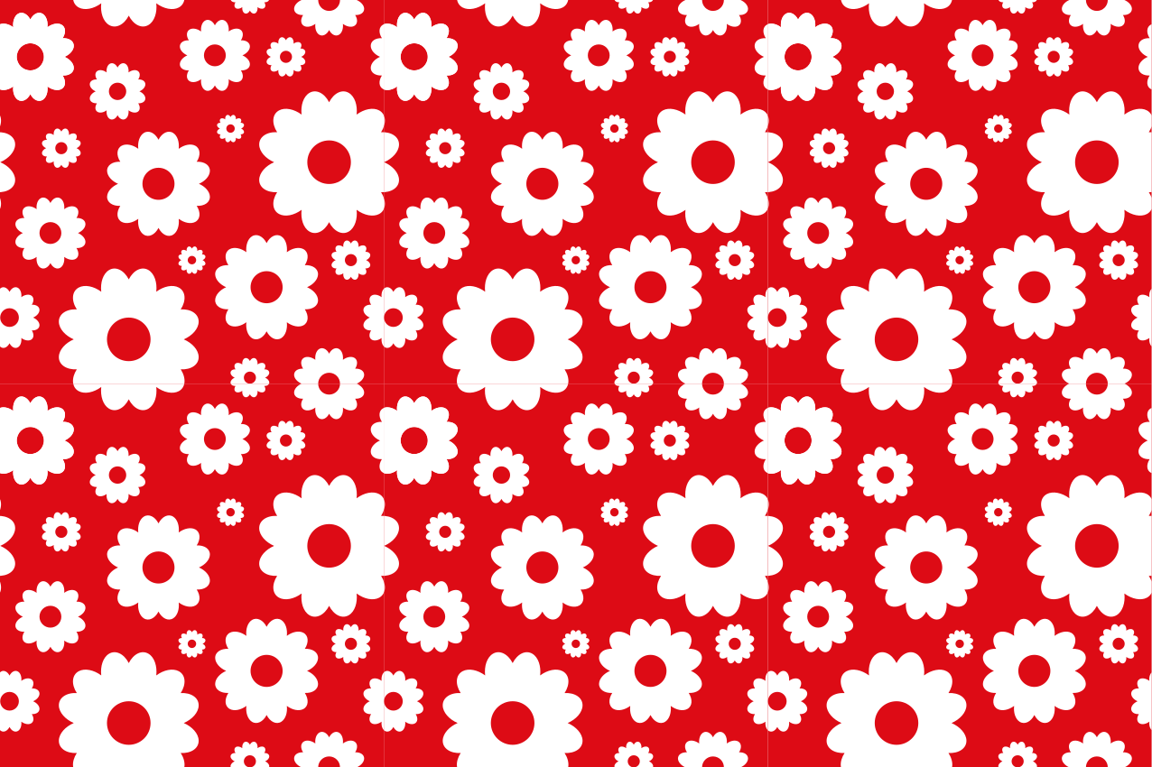 Spisebrikke original botanisk trykk arrangert - Tenstickers