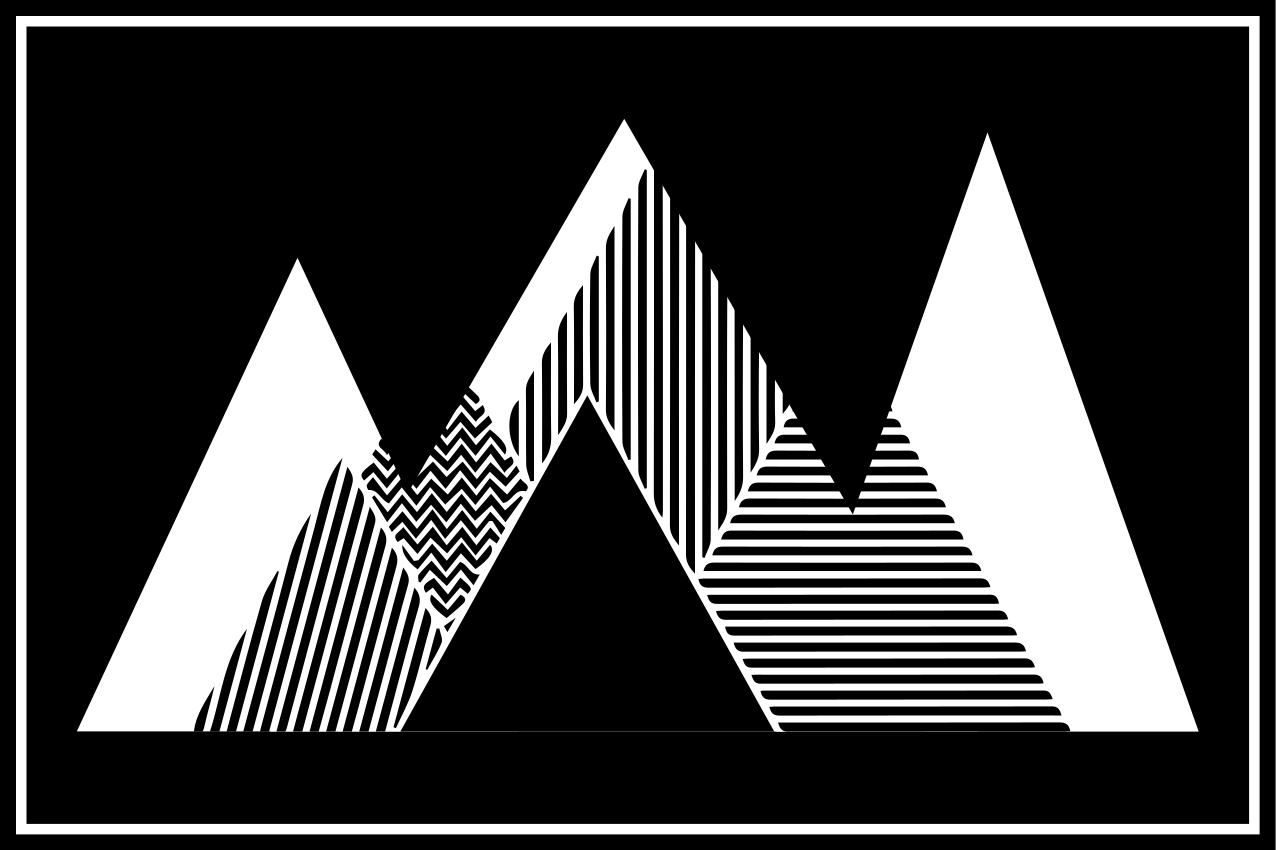 Moderne spisebrikke stilige fjelltopper - Tenstickers