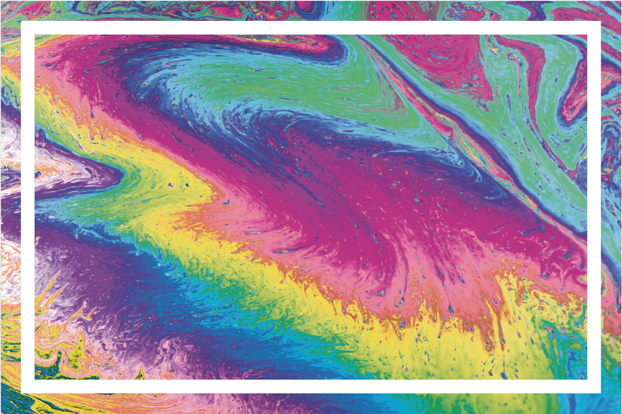 Spisebrikke original med livlig abstrakt mønster - Tenstickers