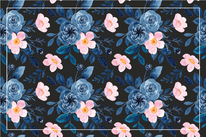 Spisebrikke original botanisk tekstur - Tenstickers