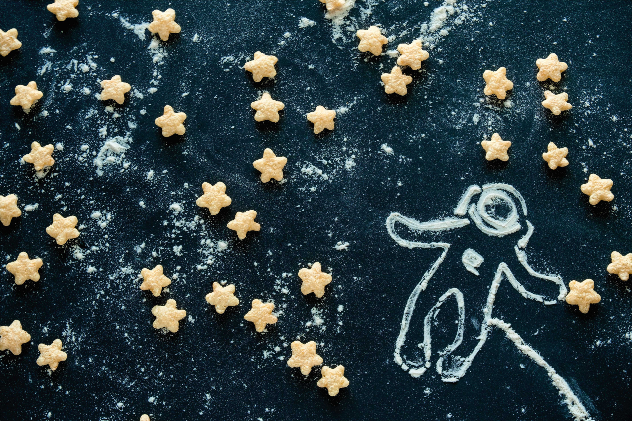 Spisebrikke spedbarn astronaut stjernesyn - Tenstickers