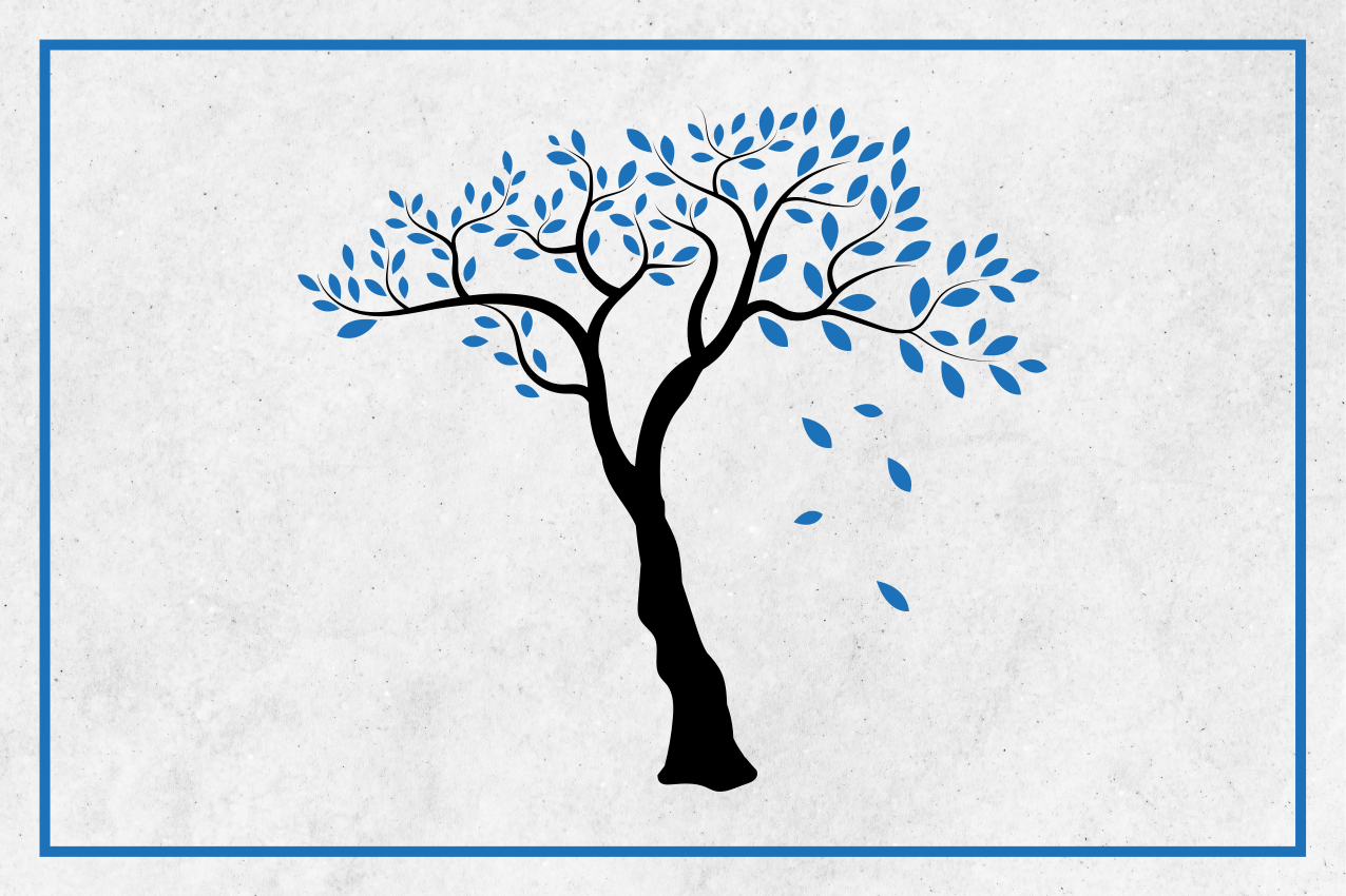 Spisebrikke original med elegant tremotiv - Tenstickers