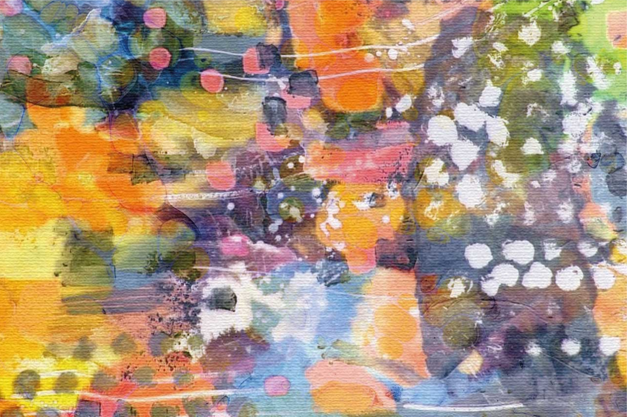 Spisebrikke tekstur med livlige farger - Tenstickers