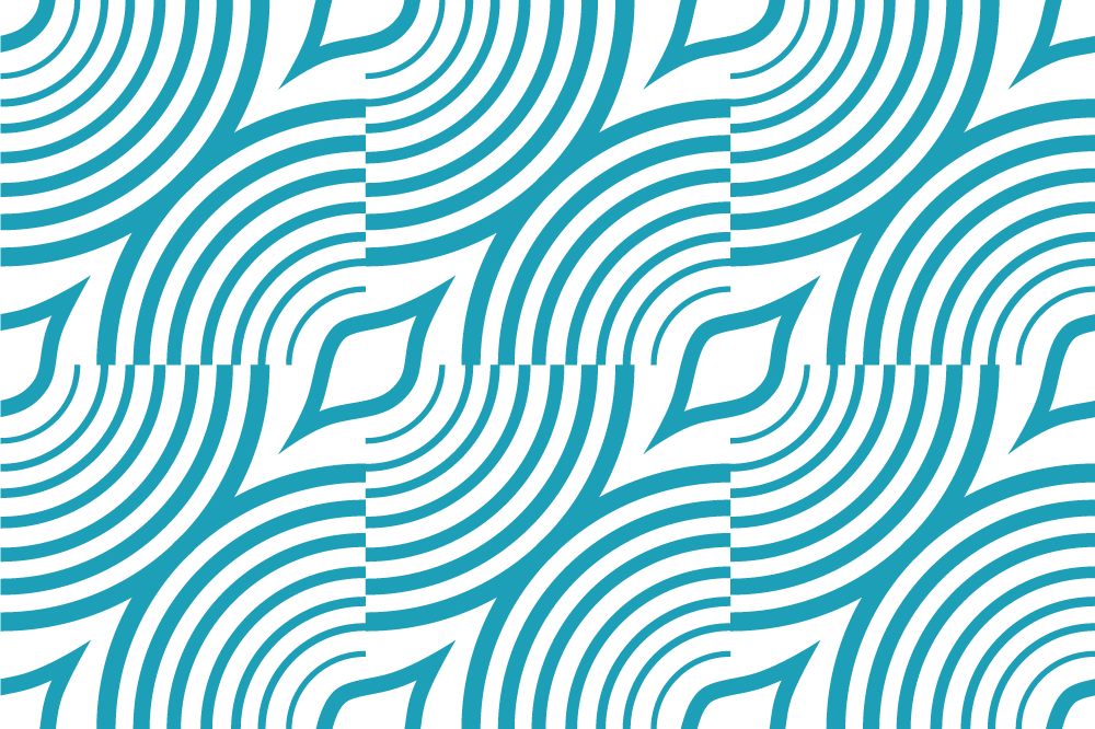 Buet bølgemønster spisebrikke moderne - Tenstickers