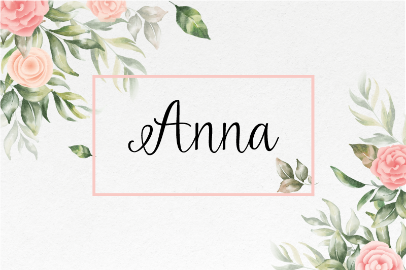 Spisebrikke med navn blomsterdesign tilpasset - Tenstickers