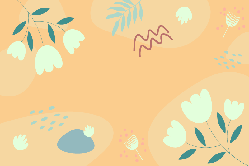 Abstract floral pattern spisebrikke original - Tenstickers