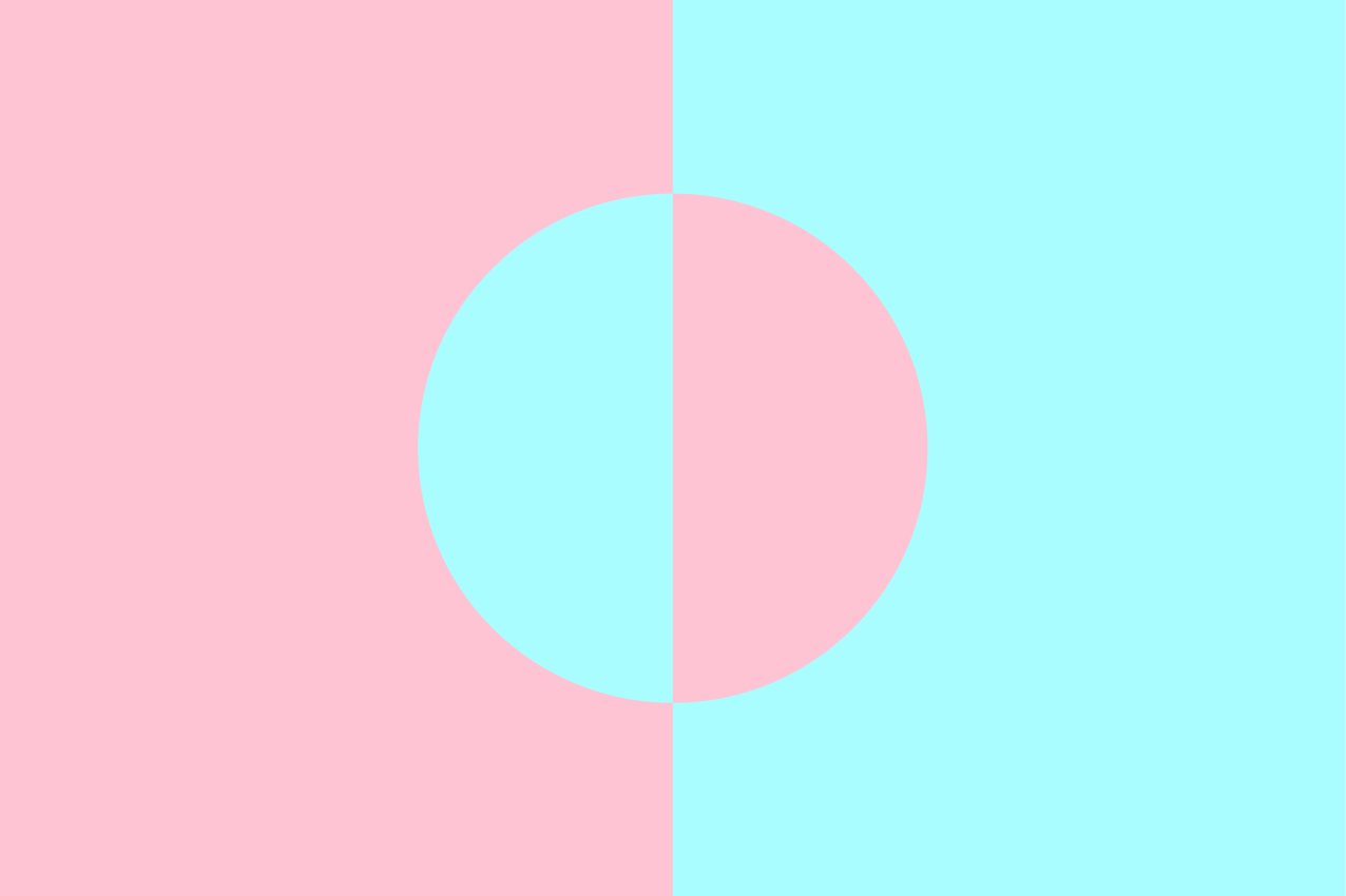 Geometrisk rund fargeblokk spisebrikke original - Tenstickers