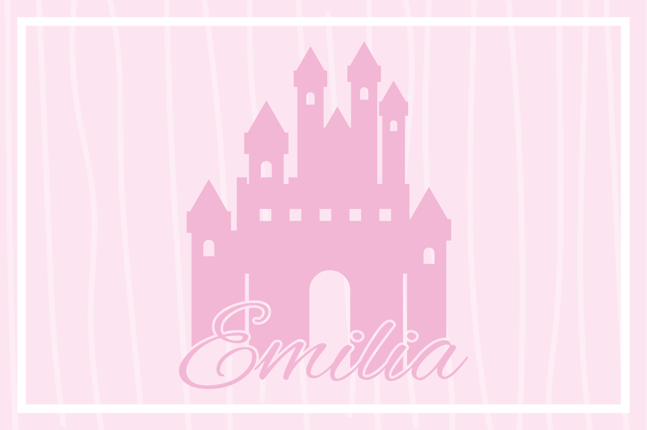 Spisebrikke spedbarn med slottmotiv - Tenstickers