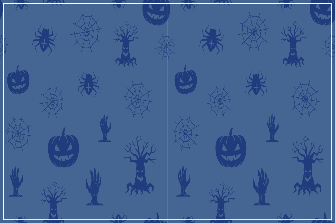 Spisebrikke halloween skummelt temadekor - Tenstickers