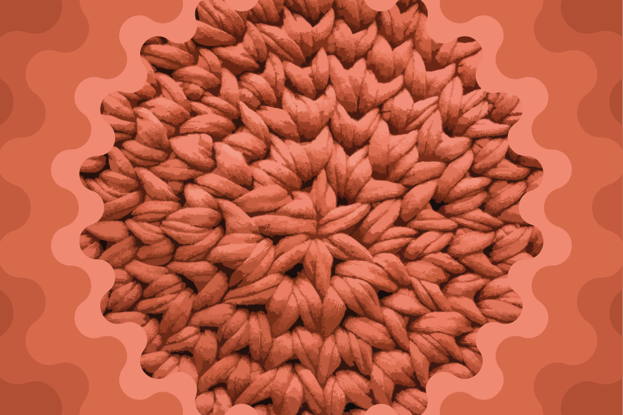 Spisebrikke tekstur bladmotiv - Tenstickers