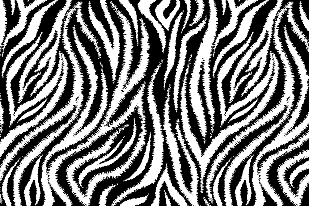 Spisebrikke tekstur zebra mønster - Tenstickers