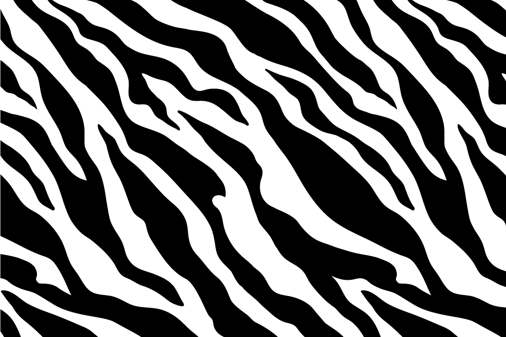 Spisebrikke tekstur med zebra stripemønster - Tenstickers