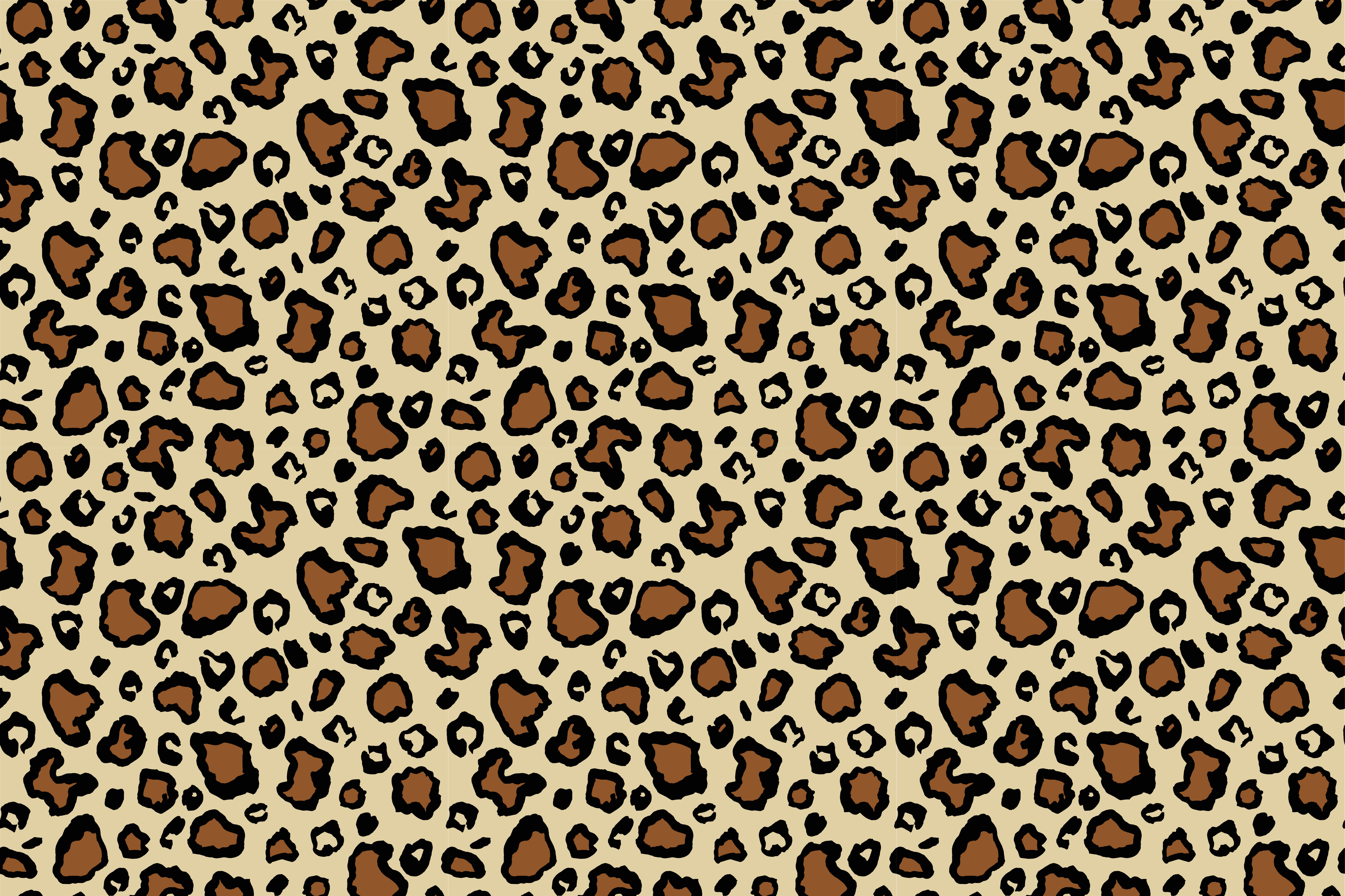 Klassisk leopard dyreprint spisebrikke original - Tenstickers