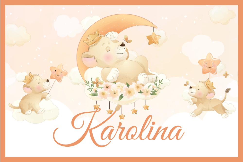 Spisebrikke spedbarn med sjarmerende løveunger - Tenstickers