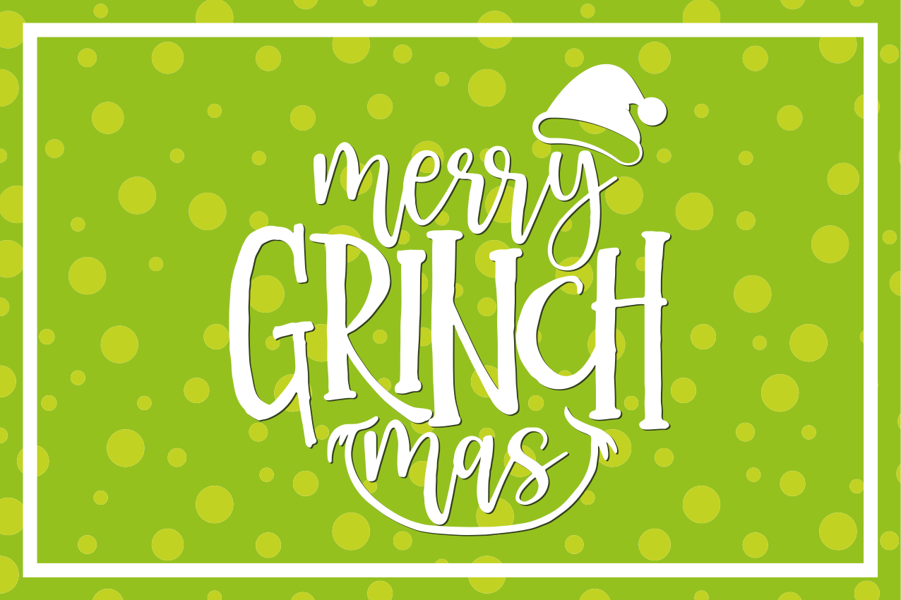 Spisebrikke jul grinchmas design - Tenstickers