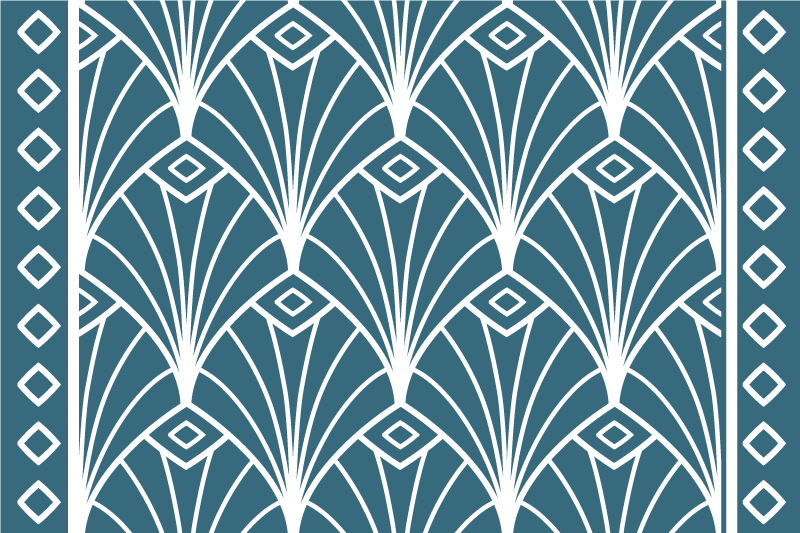 Spisebrikke moderne stilren blomsterdesign - Tenstickers