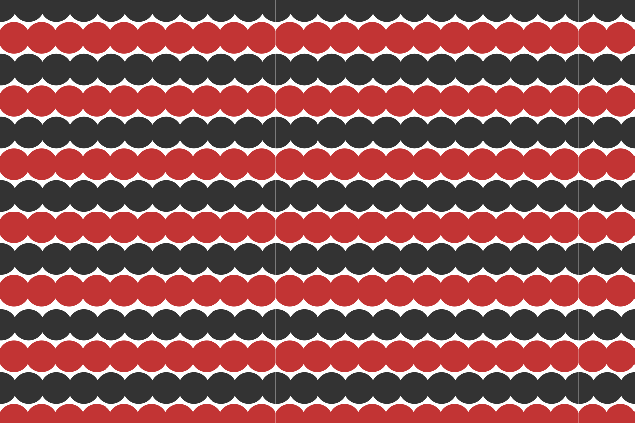 Spisebrikke moderne lagdelt sirkulært mønster - Tenstickers