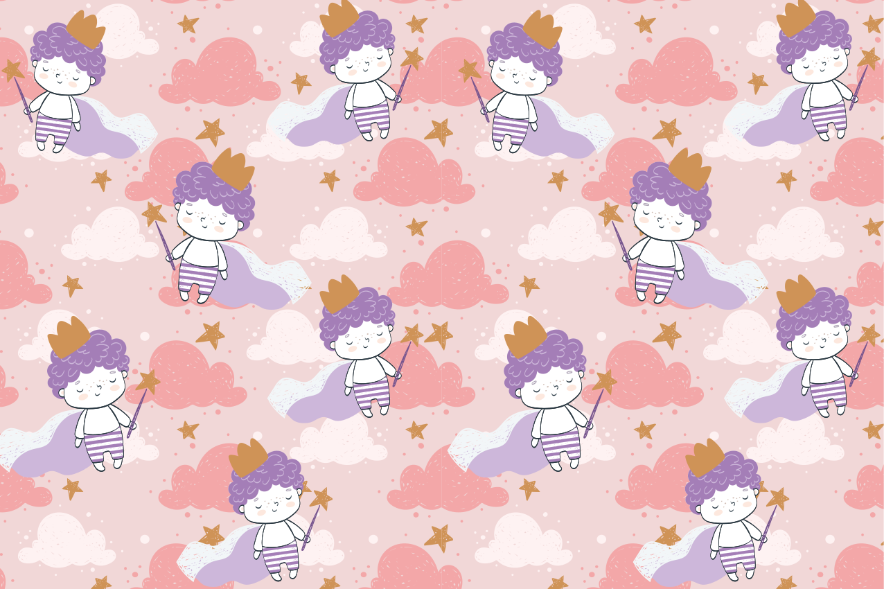 80 -talls lille prins med krone spisebrikke spedbarn - Tenstickers