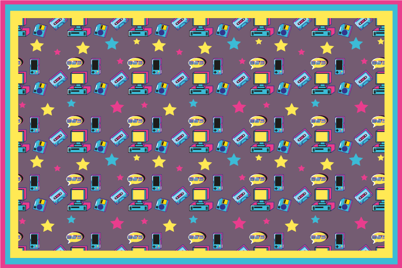 Spisebrikke original fargerik stjernehimmelprint - Tenstickers