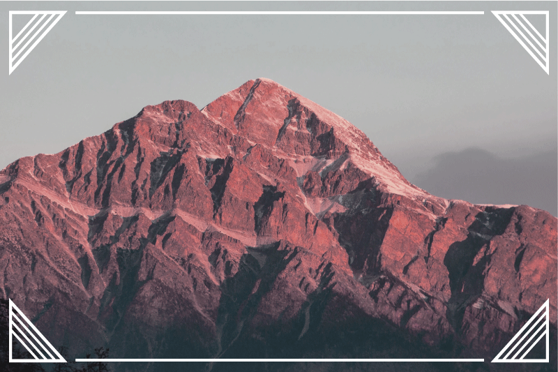 Spisebrikke moderne fjellandskap ro - Tenstickers