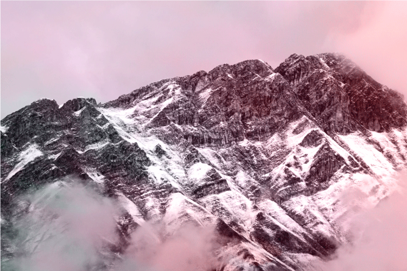 Fjelltopp estetiske farger spisebrikke original - Tenstickers