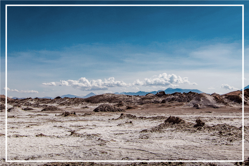 Spisebrikke moderne ørkenlandskap motiv - Tenstickers