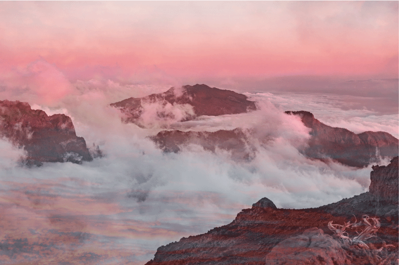 Spisebrikke moderne fjellandskap - Tenstickers