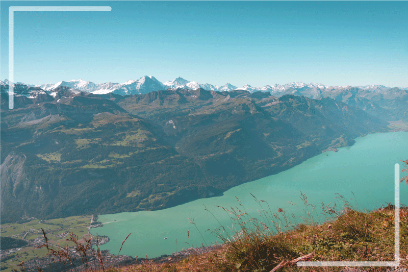 Snødekte fjell spisebrikke original - Tenstickers