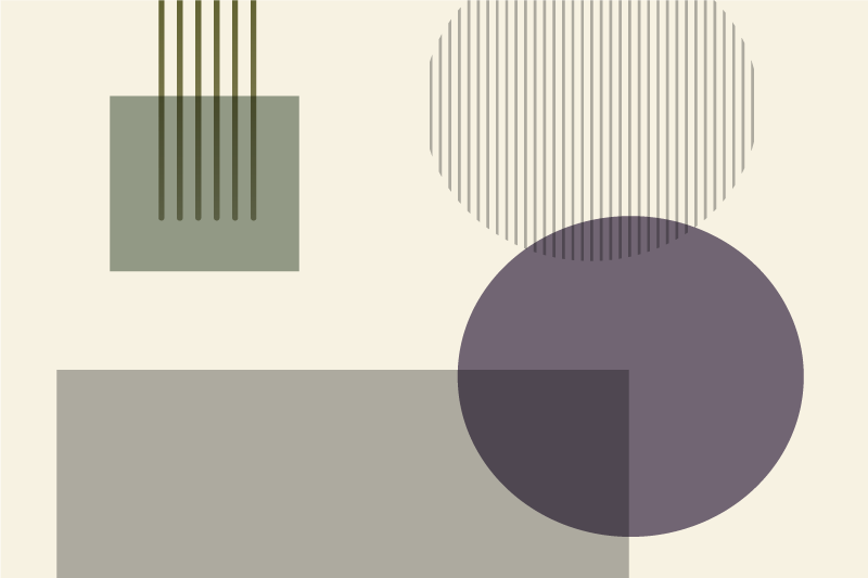 Spisebrikke moderne geometriske former mønster - Tenstickers