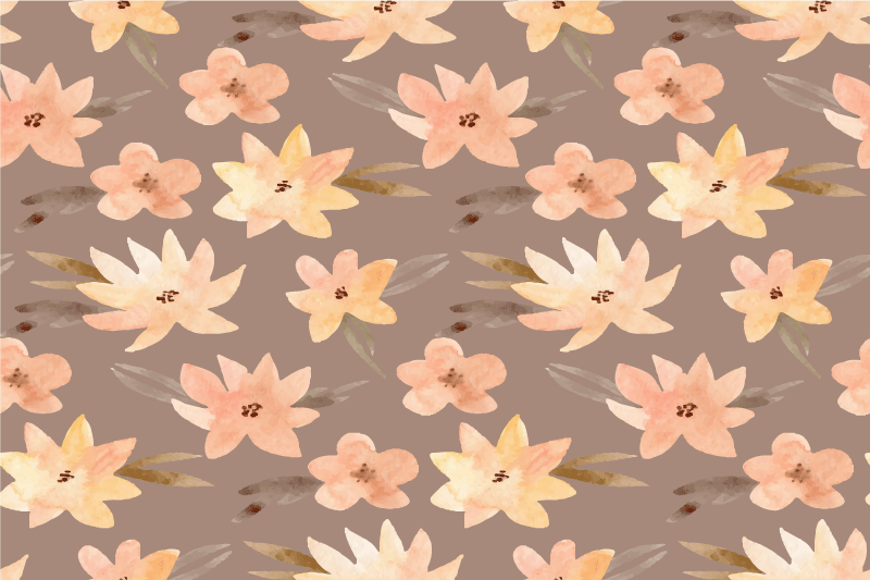 Spisebrikke original med blomstermotiv bakgrunn - Tenstickers