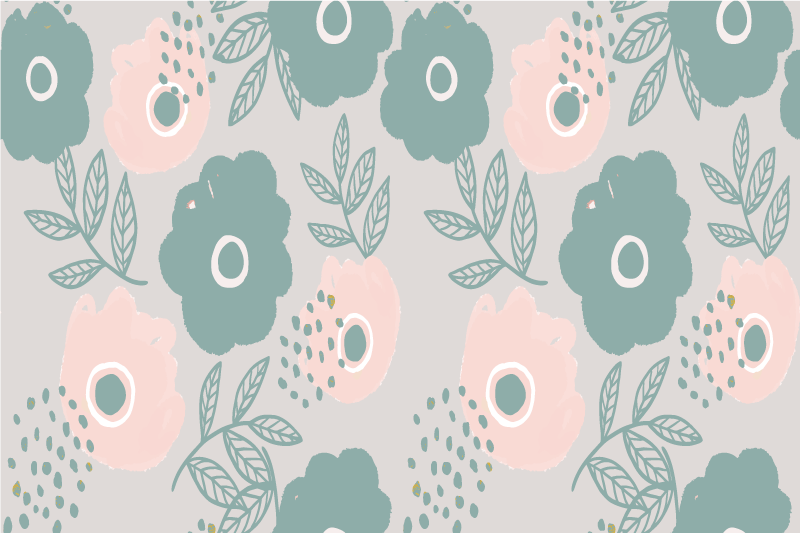 Spisebrikke tekster med blomstermotiv sitater - Tenstickers