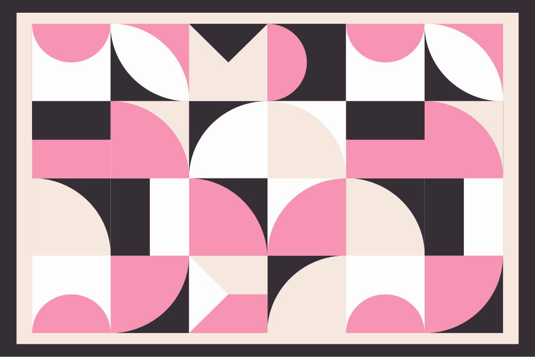 Spisebrikke moderne med geometrisk mønster - Tenstickers