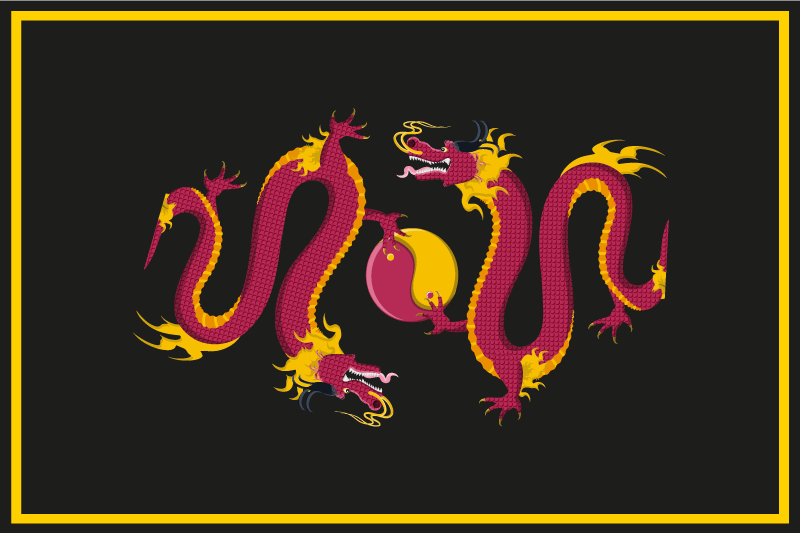 Spisebrikke original dragemønster - Tenstickers