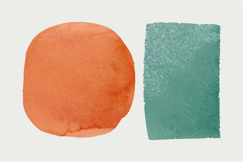 Spisebrikke tekstur abstrakte fargeklatter - Tenstickers