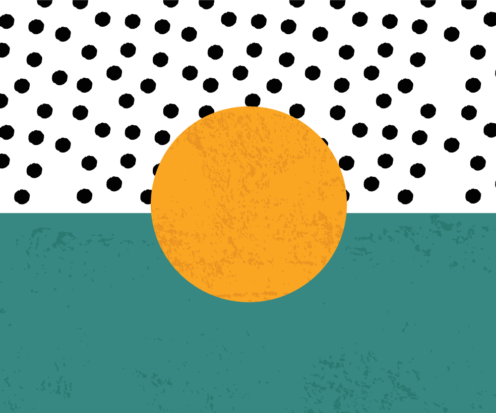 Spisebrikke moderne med store prikkete mønster - Tenstickers