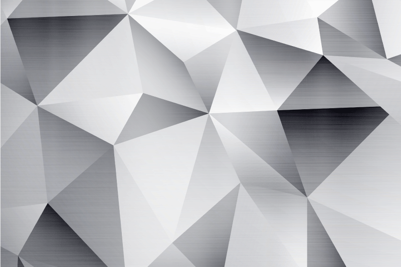 Spisebrikke moderne geometrisk metallisk mønster - Tenstickers