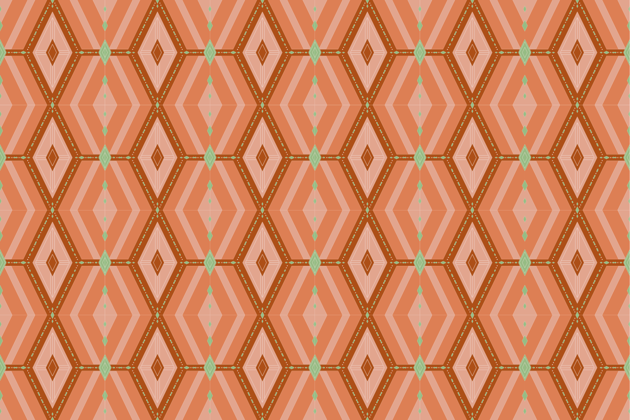 Spisebrikke tekstur geometrisk sekskantet mønster - Tenstickers