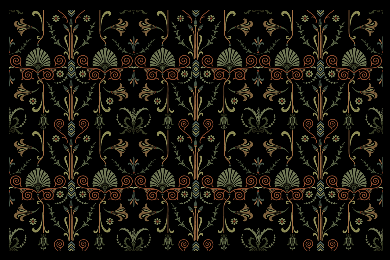 Spisebrikke tekstur med blomsterdesign - Tenstickers